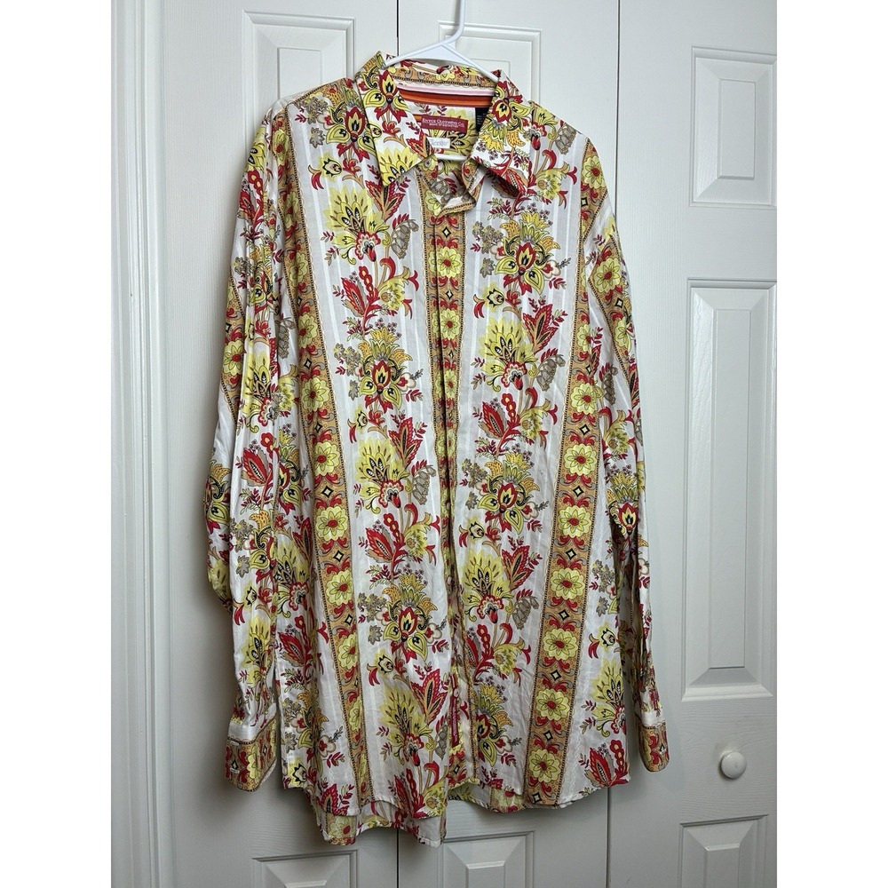 Enyce Women's XXL Floral Paisley Btn Dwn Shirt 100% Cotton Y2K Rare Lady Enyce